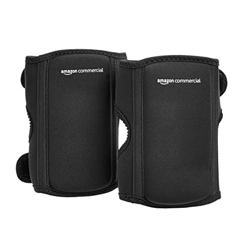 AmazonCommercial - P2DFT024-1 Over/under Knee Pads, 8.5", One Size, 1 pair, 2 Count, Black - 1 Pair