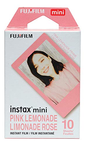Fujifilm Instax Mini Film, Pink Lemonade (10 Exposures) - 10 Exposures - Pink Lemonade