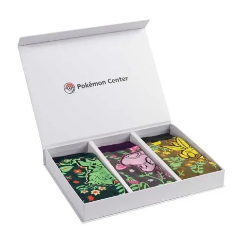 Pokémon Garden Friends Socks Gift Box (3 Pairs) (One Size-Adult)