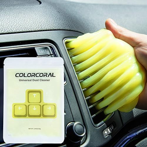 COLORCORAL Keyboard Cleaner, Universal Dust Cleaning Kit, Yellow (1Pack) - Yellow