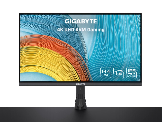 GIGABYTE M32U 32" 144Hz 4K FreeSync Compatible Gaming Monitor, SS IPS, 3840x2160 Display, 1ms Response Time (MPRT), 1x Display Port 1.4, 2x HDMI 2.1, 3x USB 3.0, 1x USB Type C - 32 inch M Series 144Hz Flat|4K|IPS