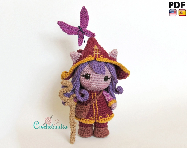 PDF: Toy Art Lulu and Pix inspired - crochet pattern by Crochelandia