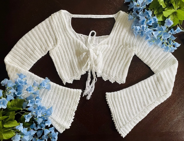 The Calypso Off-the-Shoulder Cardigan Crochet Pattern