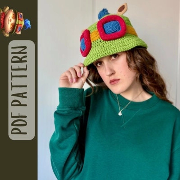 PDF Pattern Crochet Hat Teemo League of Legends Helmet Crochet Pattern Polish, English