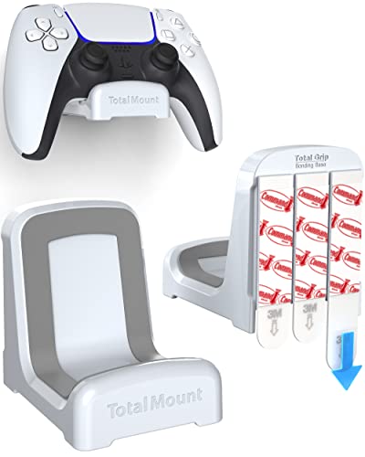 TotalMount Holders for PS5 Controllers – Premium Mounts Will Not Damage Your Wall with Screws or Permanent Adhesive (Wall Stands for PlayStation Controllers – Two Pack) - Two Pack