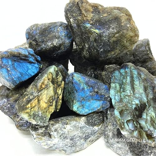 Karma Gems 1lb Labradorite Rough Crystals