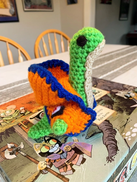 Crochet Nessie w/ Wattson Jacket