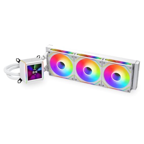 Lian Li Galahad II LCD 360 AIO CPU Liquid Cooler with SL Infinity Fans White - GA2ALCD36INW.US - Cooler - LCD 360mm AIO with SL Infinity fan White