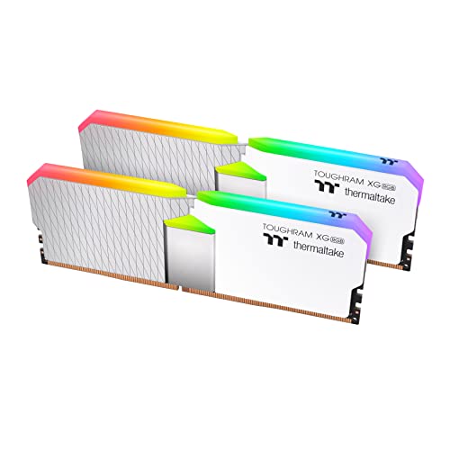 Thermaltake TOUGHRAM XG RGB D5 White 32GB (2x16GB) DDR5 6000MT/s C36 Memory, 16 LEDs, RG34D516GX2-6000C36B - 6000MHz - Snow