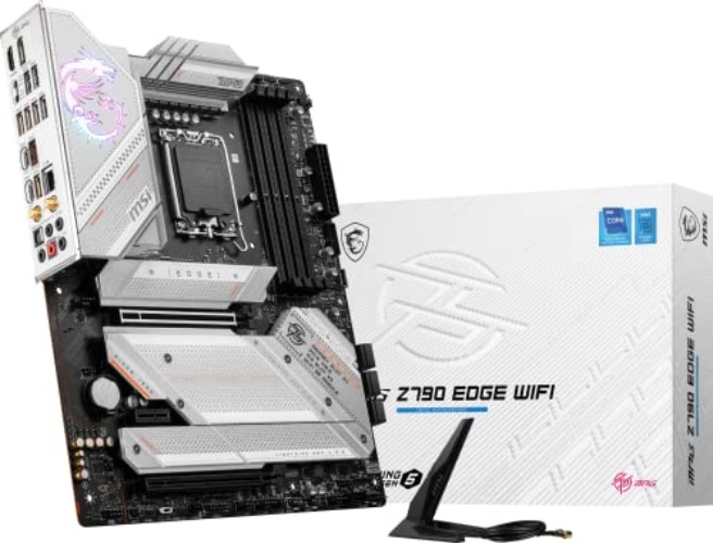 MSI MPG Z790 Edge WiFi Gaming Motherboard (Supports 12th/13th Gen Intel Processors, LGA 1700, DDR5, PCIe 5.0, M.2, 2.5Gbps LAN, USB 3.2 Gen2, Wi-Fi 6E, ATX) - ATX - MPG Z790 EDGE WIFI