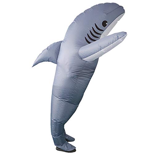 MH ZONE Inflatable Shark Costume for Adult Funny Halloween Costumes Cosplay Fantasy Costume