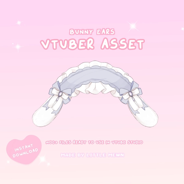 VTuber Asset | Rigged Bunny Headdress