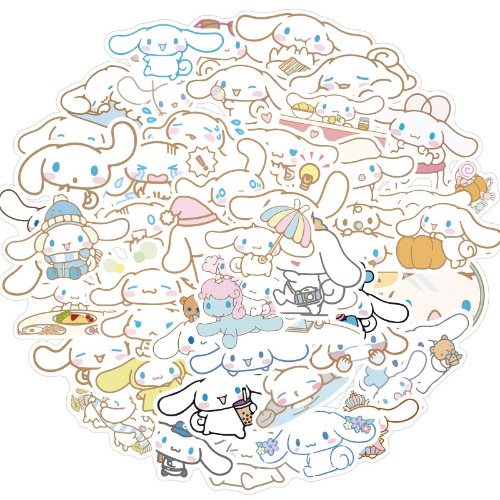 Cute Cinnamoroll Stickers,50Pcs Vinyl Waterproof Stickers for Laptop,Bumper,Skateboard,Water Bottles,Computer,Phone, Cool Stuff for Teens, Kids, Adults
