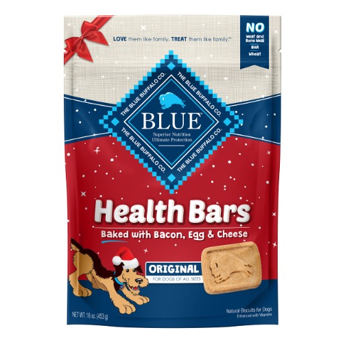 Blue Buffalo Health Bars Natural Crunchy Dog Treats Biscuits - Bacon, Egg & Cheese 16 Ounce (Pack of 1)