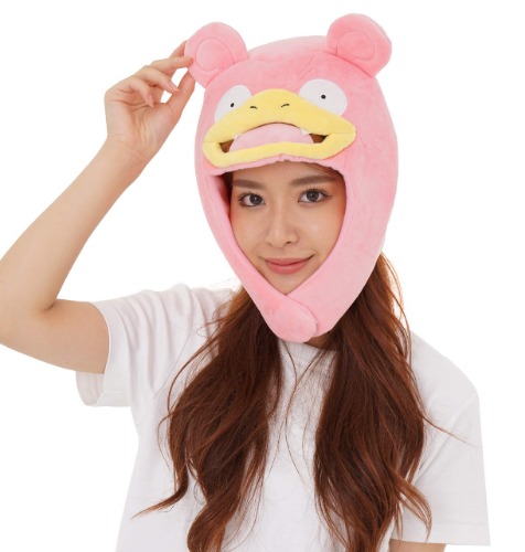 SAZAC Kigurumi Hat - Pokemon - Slowpoke - Cozy Costume Beanie Cap - Adult Size - 