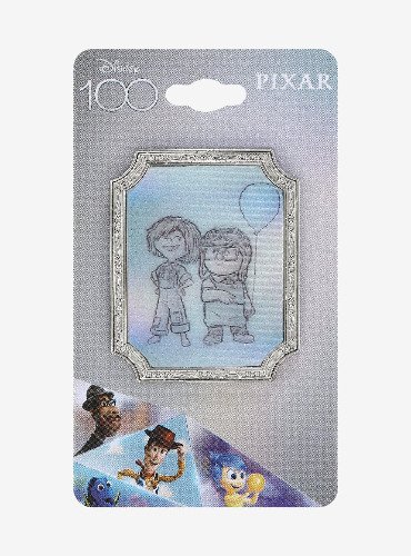 Loungefly Disney100 Up Carl and Ellie Sketch Lenticular Pin - BoxLunch Exclusive