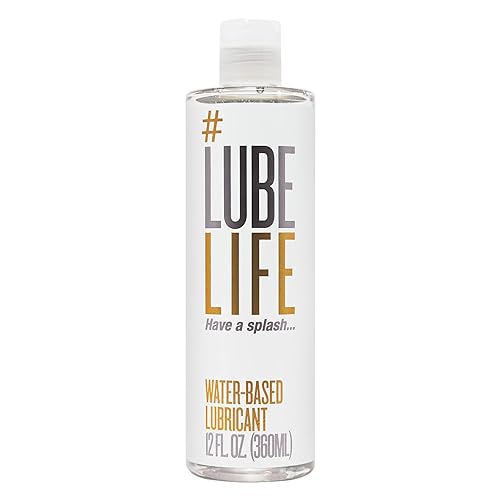 Lube Life Water-Based Personal Lubricant, Lube for Men, Women and Couples, Non-Staining, 12 Fl Oz - 12 Fl Oz (Pack of 1)