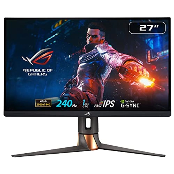 ASUS ROG SWIFT PG279QM NVIDIA G-SYNC Gaming Monitor â€“ 27 inch QHD (2560 x 1440), NVIDIA Reflex Latency Analyzer, 240 Hz, Fast IPS, 1 ms (GTG), DisplayHDR 400