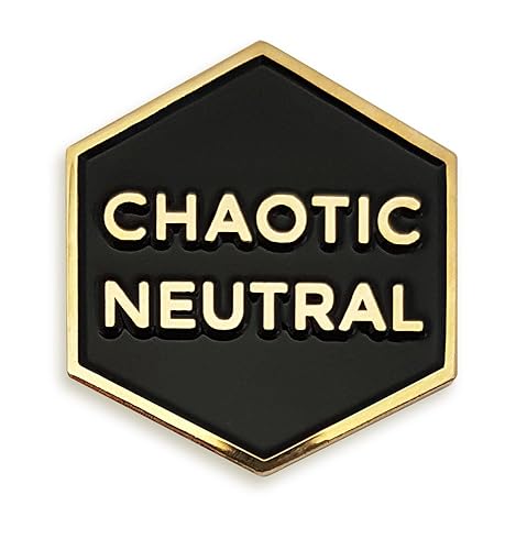 Pinsanity Chaotic Neutral Enamel Lapel Pin