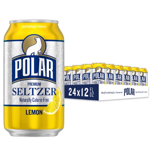 Polar Seltzer Water Lemon, 12 fl oz cans, 24 pack - Cranberry Lime