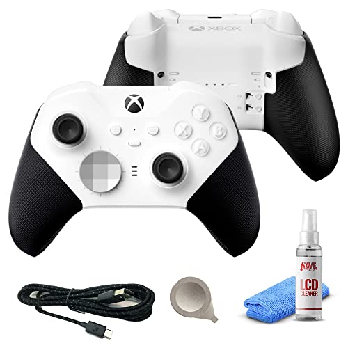 Xbox Elite Series 2 Wireless Controller Core - White with Controller Cleaning Kit - White