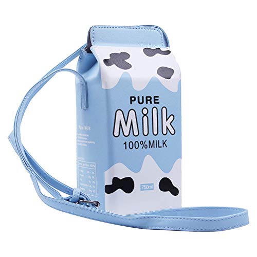 Haplws Milk Box Strawberry Umhängetasche Pen Box Milchkarton-Design Cross Body Purse Bag - D