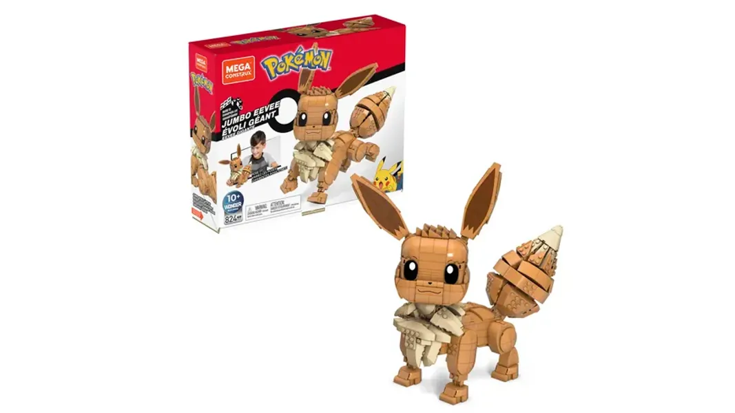 Mega Construx Pokémon Jumbo Evoli, Bauset, Bausteine, Sammelfigur