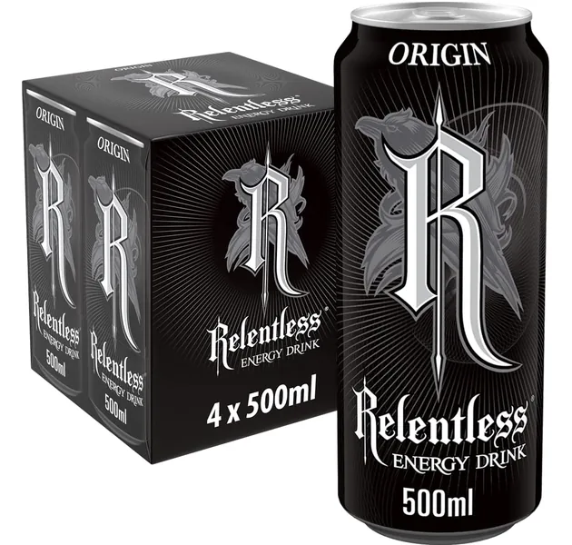 Relentless Origin Pack Drink, 4 x 500 ml