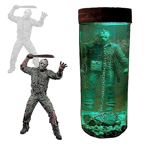 Jason Voorhees Water Lamp, Friday 13th Water Lamp, Friday The 13Th Part 6, Horror Movie Character Jason Voorhees Water Light Fish Tank, Best Collection for Movie Fans - Green