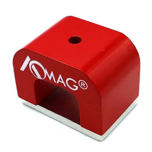 AOMAG® 30 lbs Red Cast Horseshoe Heavy-Duty Alnico Power Magnets for Education - 30 lbs