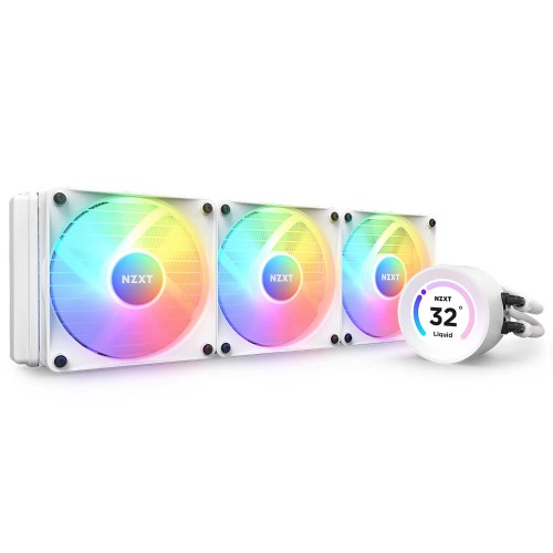 NZXT Kraken Elite 360 RGB Matte White - 360mm AIO Liquid Cooler With LCD Display And RGB Fans - Giá Tốt Tháng 11/2023 - Hỗ Trợ Trả Góp - Tân Doanh