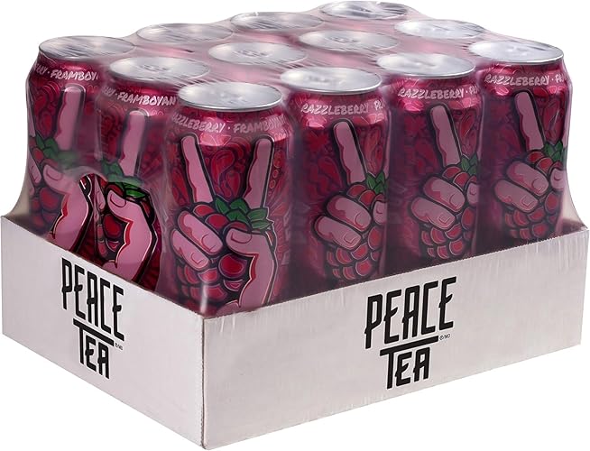Peace Tea, Razzleberry 695mL Cans, Pack of 12 - Raspberry - 695 ml (Pack of 12)