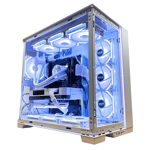 AlpineSpeed Gaming PC - i7-13700KF, 32GB RAM, RTX 4070 12GB, 3-Year Warranty, Windows 11, Fully Assembled, 1TB NVMe, White Aesthetics, WiFi 6, Lian Li O11D Case