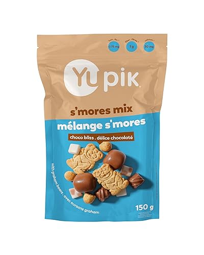 Yupik S'mores Mix, 150 g, Chocolatey Delight, Blend of Marshmallows, Chocolate Chunks & Crunchy Graham Bear Crackers, Sweet Snack, Campfire Treat, Party Snack