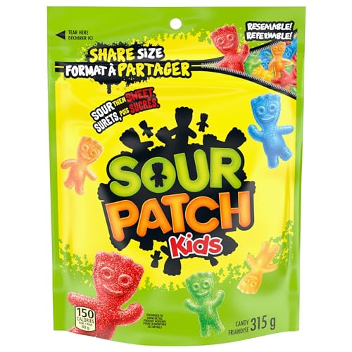 Sour Patch Kids Original Candy, Gummy Candy, Sour then Sweet, Sharing Size, 315 g - Original - 315g (Pack of 1)