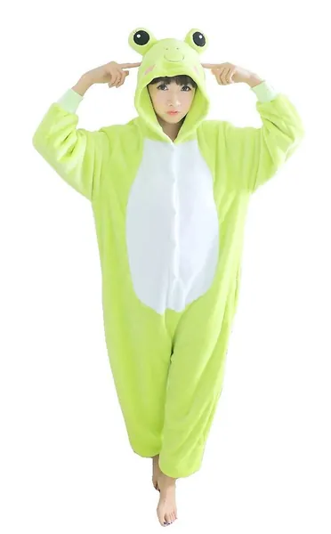 Nicetage Adult Onesie Unisex Animal Pajamas One Piece Cosplay Costume Halloween Christmas Party Wear - X-Large 004-Frog