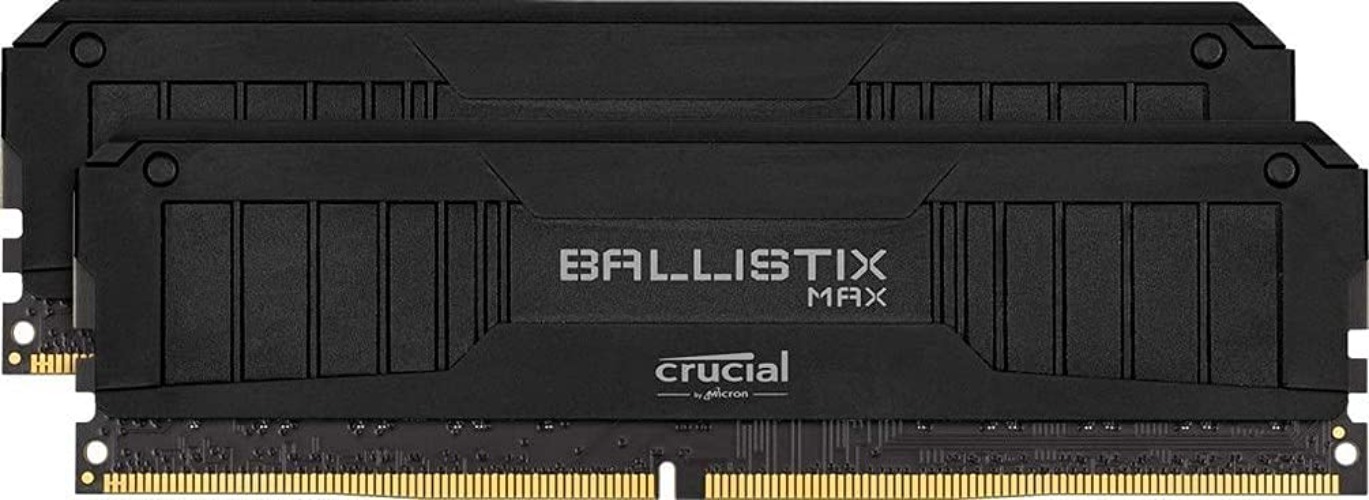 Crucial Ballistix MAX 4400 MHz DDR4 DRAM Desktop Gaming Memory Kit 32GB (16GBx2) CL19 BLM2K16G44C19U4B (BLACK) - MAX: 32GB (16GBx2) SPEED: 4400 MHz BLACK