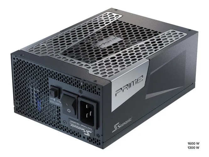 Seasonic PRIME TX-1600, 1600W 80+ Titanium, Full Modular, Fan Control in Fanless, Silent, and Cooling Mode, Perfect Power Supply for Gaming and High-Performance Systems, SSR-1600TR