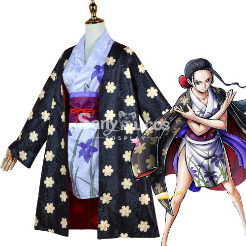 【In Stock】Anime One Piece Cosplay Nico·Robin Kimono Costume - L