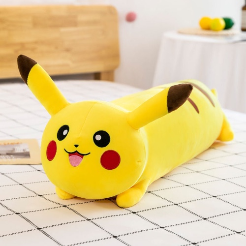 Extended Pikachu Plush Bolster - Happy / 43" / 110 cm