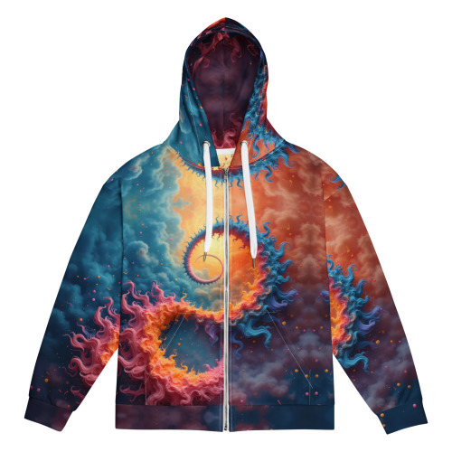 Zippered Hoodie - FRACTAL