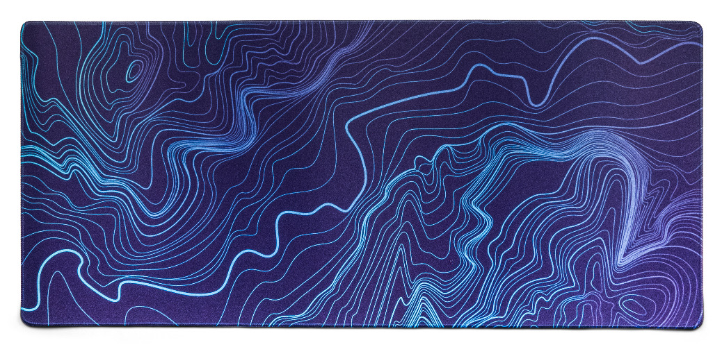 Large  Desk Mat - Purple-Blue (90x40cm)