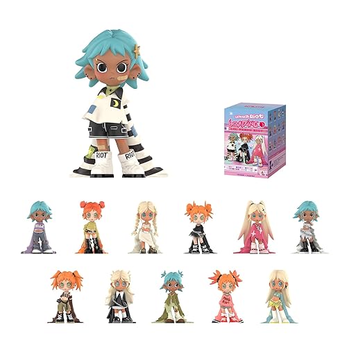 POP MART Lil Peach Riot Loading Series Figures, Blind Box Figures, Random Design Action Figures Collectible Toys Home Decorations, Holiday Birthday Gifts, Single Box - Single Box - Lil Peach Riot Loading Series Figures