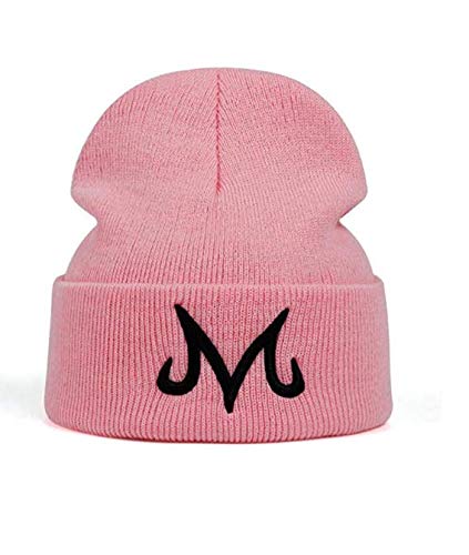 Jun New Brand Majin Buu Winter Hat Cotton Knitted Hat Knitted Beanie Hat for Pink Black (Pink) - 