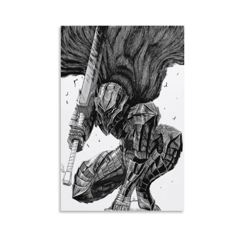 VENDIANA Anime Poster Berserk Poster Art Poster Poster Decorative Painting Canvas Wall Art Living Room Posters Bedroom Painting 12x18inch(30x45cm) - 12x18inch(30x45cm) Unframe-style