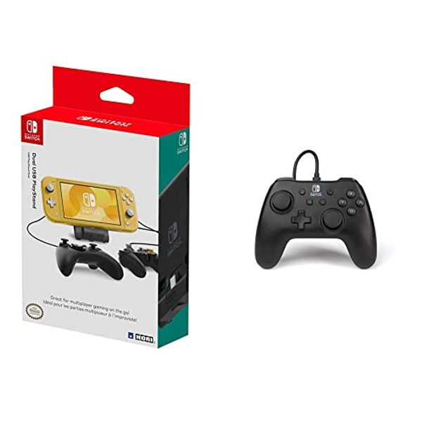 HORI Nintendo Switch Dual USB Playstand PowerA Nintendo Switch Wired Controller