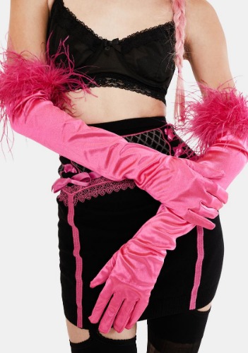 Kiss Unspoken Rules Satin Gloves