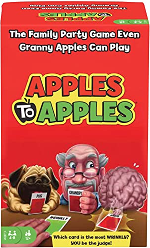Mattel Games Apples to Apples Card Game, Family Game for Game Night with Family-Friendly Words to Make Crazy Combinations - Classic