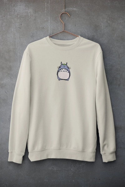 Totoro Embroidered Sweatshirt studio ghibli inspired from my neighbour totoro Perfect gift for him or for her
