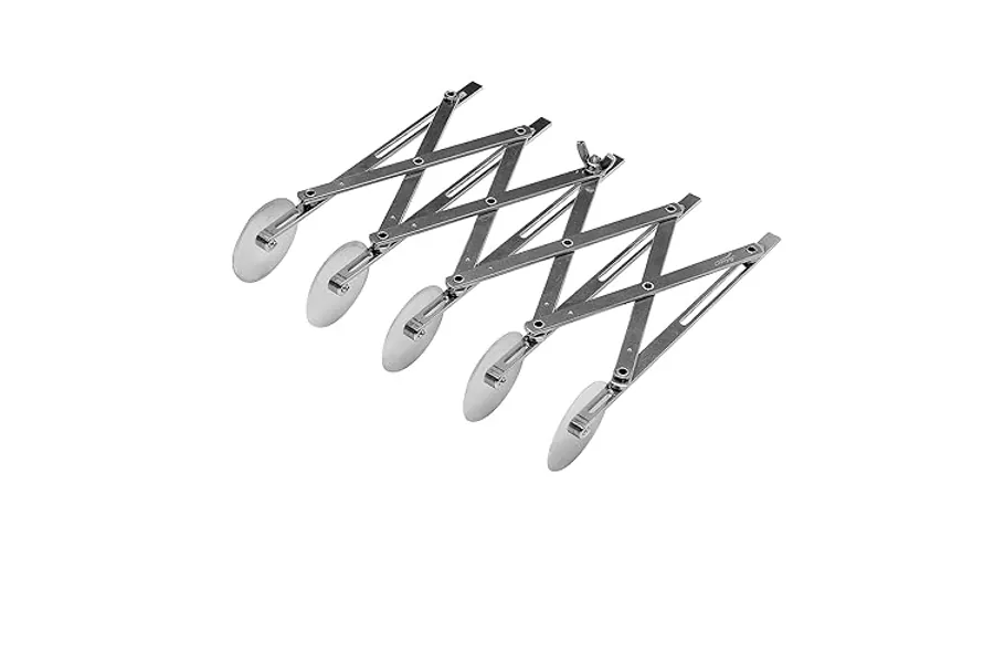 Ateco 5 Wheel Stainless Steel Cutter, 2 1/8 Inch Wheels - 5 Wheel - 2 1/8" Straight Cutters